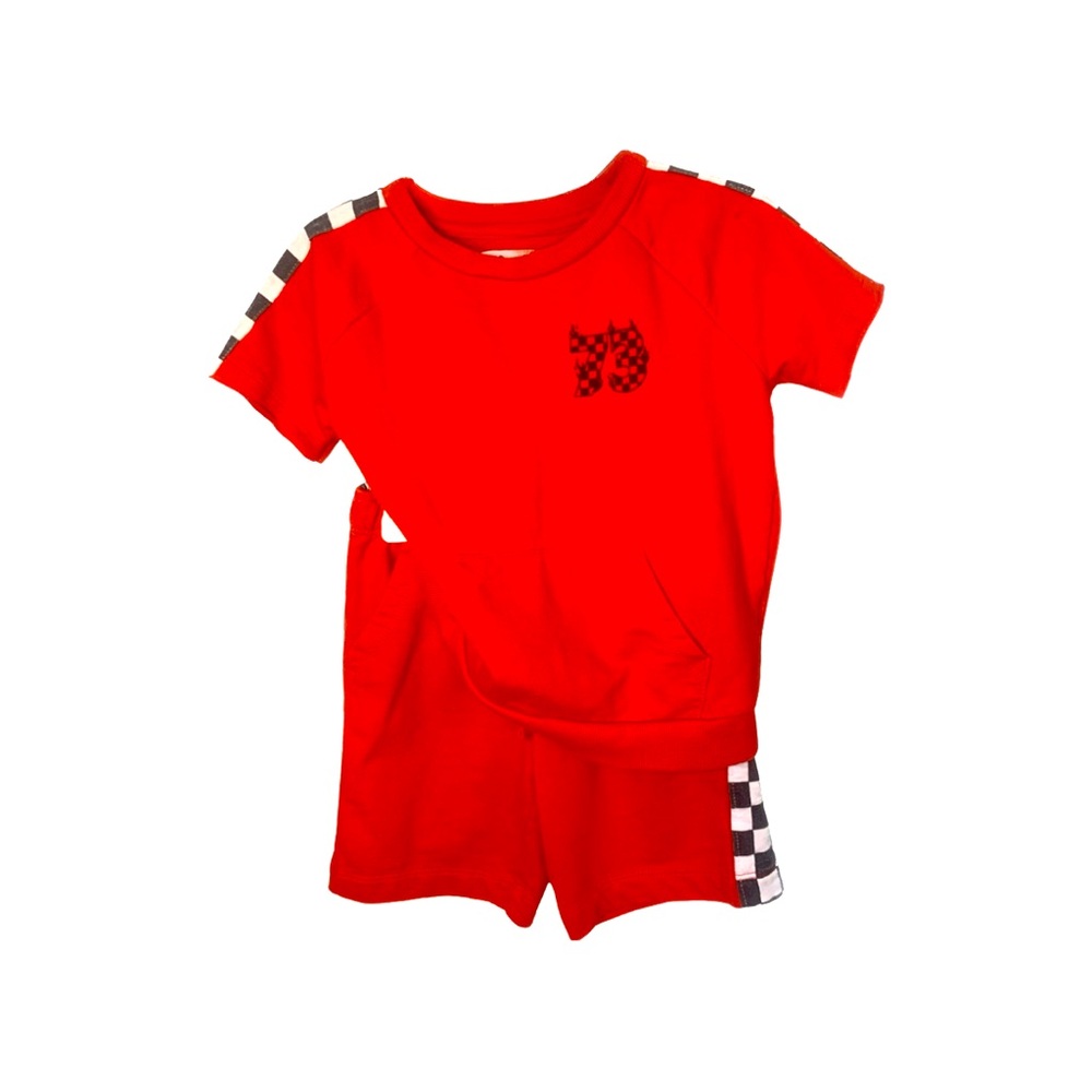 Epic Threads Red toddler boys short sleeve short and shorts